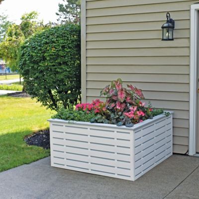 Image showing 5 th FREESTYLE 4 ft. x 2 ft. Decorative Screen Panel, Boardwalk White