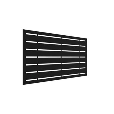 Image showing  4 ft. x 2 ft. Decorative Screen Panel, Boardwalk, Black