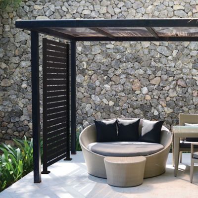 Image showing 5 th FREESTYLE 4 ft. x 2 ft. Decorative Screen Panel, Boardwalk, Black