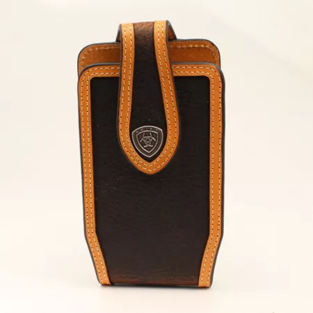 Ariat Medium Rowdy mobile phone case in brown leather Cell Phone Holders & Pouches