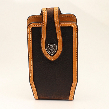 Ariat Medium Rowdy Leather Brown Cell Phone Case