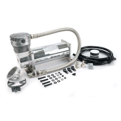 Image showing  460C Chrome Air Compressor Kit with 3/8 Port, 150 PSI, 12V