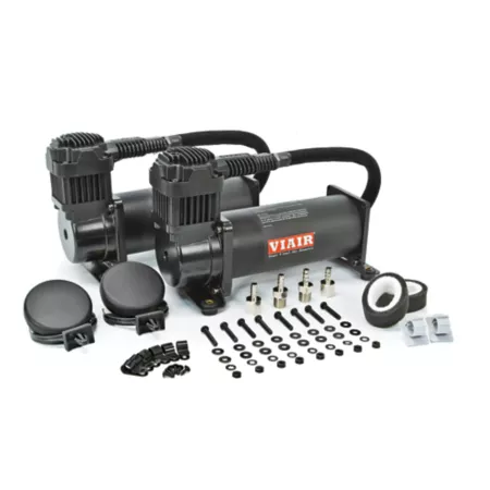 VIAIR Dual Black Stealth 444C Air Compressor Value Pack 200 PSI 12V Portable Air Compressors