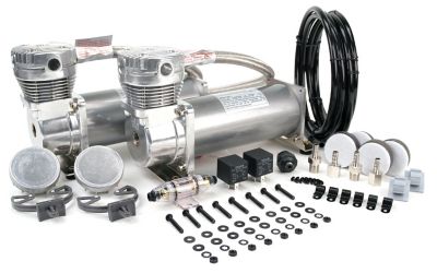 VIAIR Dual Pewter 480C Air Compressor Value pk., 12V, 200PSI