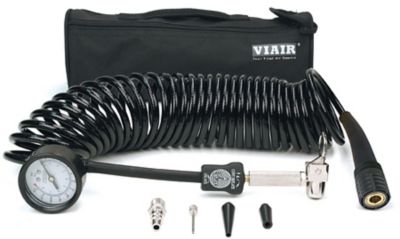 VIAIR 0.25 HP 10 gal. Single Stage 5-in-1 Deflator/Inflator Kit with 25 ft. Braided Coil Hose