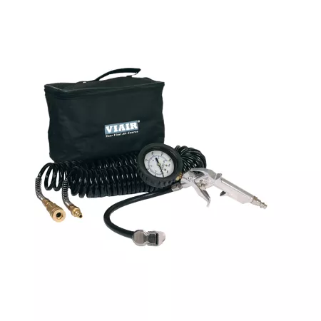 VIAIR Tire Inflator Kit with 2.5" 43 Gauge Tire Gun Air Compressor Gauges