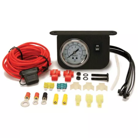 VIAIR 0.25 HP 5 gal Single Stage Illuminated Dash Gauge White Dial Kit Air Compressor Gauges