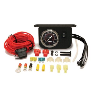 VIAIR Illuminated Dash Panel Gauge Kit, 200PSI, Black Face, 20066