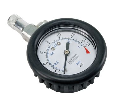 VIAIR 0-15 PSI 2 in. Tire Pressure Gauge with Boot