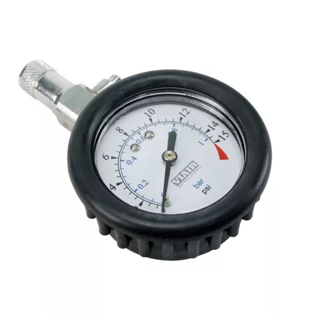 VIAIR 0-15 PSI 2 in Tire pressure gauge with case Tire Pressure Gauges