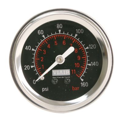 Image showing  160 PSI 2 in. Single Needle Tire Pressure Gauge, Black Face