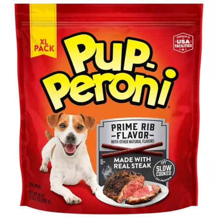 Pup-Peroni Prime Rib Flavored Dog Treats 35 oz Bag Dog Soft & Chewy Treats