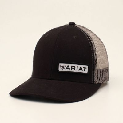 Ariat Men's Richardson 112 Offset Patch Baseball Cap, Black