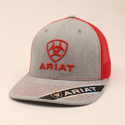 Ariat Men's Richardson 112 Center Logo Baseball Cap, Red