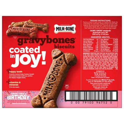 Image showing  GravyBones Small Chicken, Beef, Liver and Bacon Flavor Dog Biscuit Treats, 7 lb.