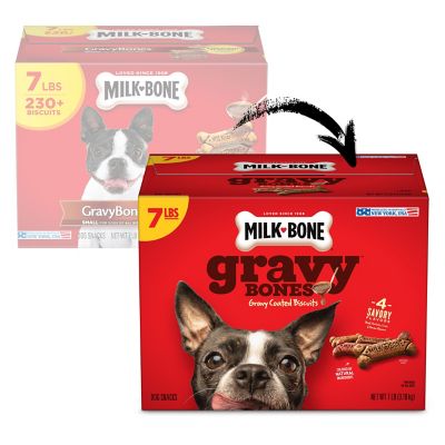 Image showing  GravyBones Small Chicken, Beef, Liver and Bacon Flavor Dog Biscuit Treats, 7 lb.