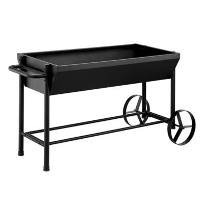 Image showing  5.3 ft. Steel Rolling Planter, 49 in. x 23 in.