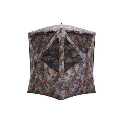 Barronett Blinds Prowler 300, Portable Hunting Blind, Tall Hub Blind, 2-Person, Bloodtrail Woodland, PR300BT