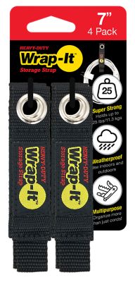 Wrap-It Heavy-Duty Straps, 7 at Storage Tractor 4-Pack Supply in.