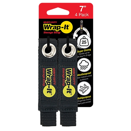 Wrap-It 7 in. Heavy-Duty Storage Straps, 4-Pack at Tractor Supply Co.