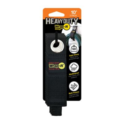 10 in. Heavy-Duty Storage Straps, 3-Pack - Wrap-It 103-20BX