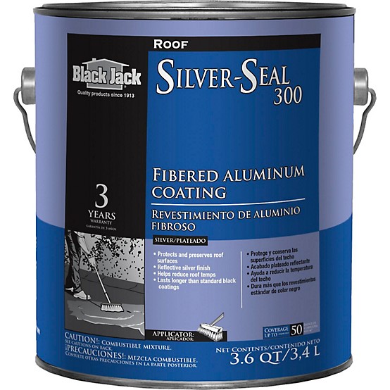 BLACK JACK Silver Seal 300 4.75-Gallon Aluminum Reflective Roof Coating (3-Year Limited Warranty) BLACK JACK Silver Seal 300 4.75-Gallon Aluminum Reflective Roof Coating (3-Year Limited Warranty)