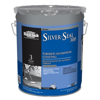 Black Jack 4.75 gal. Silver-Seal 300 Fibered Aluminum Roof Coating