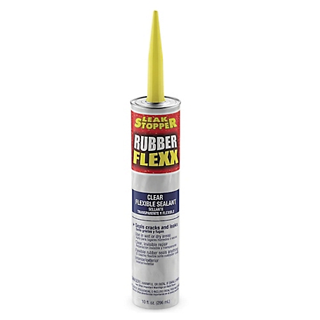 Leak Stopper 10 oz. Rubber Flexx, Clear Flexible Sealant