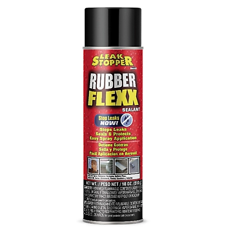 Leak Stopper 18 oz. Rubber Flexx Sealant Spray, Black