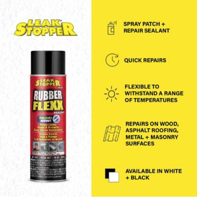 Image showing  18 oz. Rubber Flexx Sealant Spray, Black