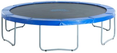 Upper Bounce 12 ft. Round Trampoline with Blue Safety Pad, 330 lb. Capacity, 72 6.5 in. Springs