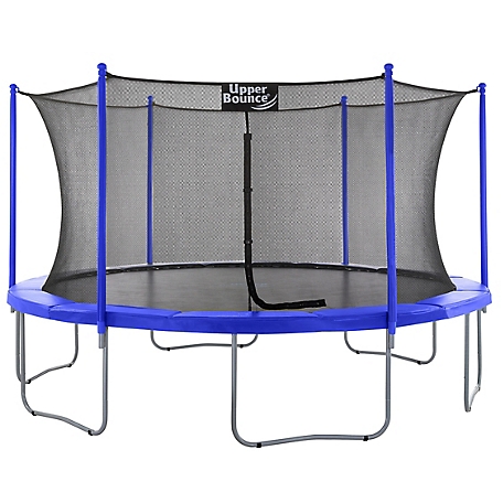 Upper Bounce Machrus 15 FT Round Trampoline Set with Safety Enclosure System, Outdoor Trampoline for Kids & Adults, UBSF01-15