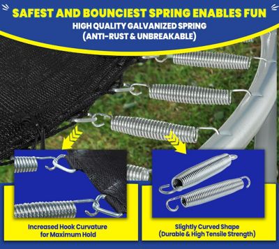 Image showing  Machrus Upper Bounce 15 ft. Round Trampoline Set with Safety Enclosure System, Outdoor Trampoline for Kids & Adults