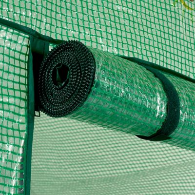 Image showing  2-Tier 8-Shelf Polyethylene Greenhouse Replacement Cover, 74in. L x 49in. W x 75in. H