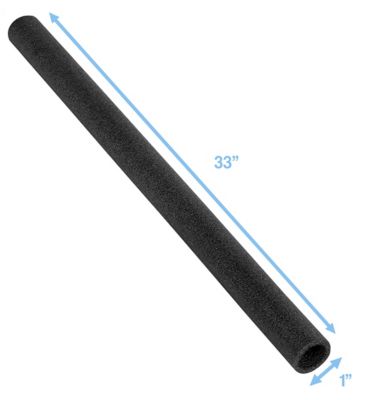 Image showing  Machrus 33 in. Trampoline Foam Pole Sleeves for 1 in. Diameter Pole, Black, 12-Pack