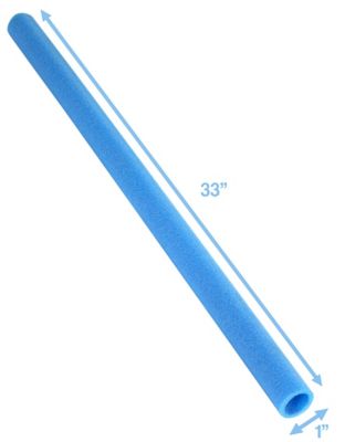 Image showing  Machrus 33 in. Trampoline Foam Pole Sleeves for 1 in. Diameter Pole, Blue, 12-Pack