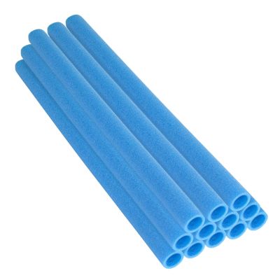 Upper Bounce Machrus 33 in. Trampoline Foam Pole Sleeves, Blue, Fits 1.5 in. Diameter Poles, 12-Pack