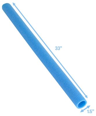 Image showing  Machrus 33 in. Trampoline Foam Pole Sleeves, Blue, Fits 1.5 in. Diameter Poles, 12-Pack