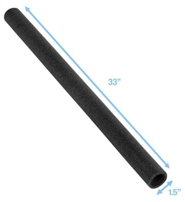 Image showing  Machrus 33 in. Trampoline Foam Pole Sleeves for 1.5 in. Diameter Pole, 16-Pack, Black