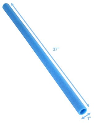 Image showing  Machrus 37 in. Trampoline Foam Pole Sleeves for 1 in. Diameter Pole, Blue, 12-Pack