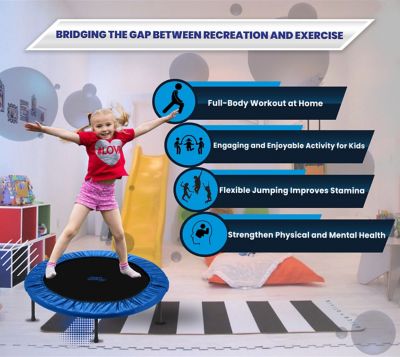 Image showing  40 in. Mini Foldable Rebounder Trampoline