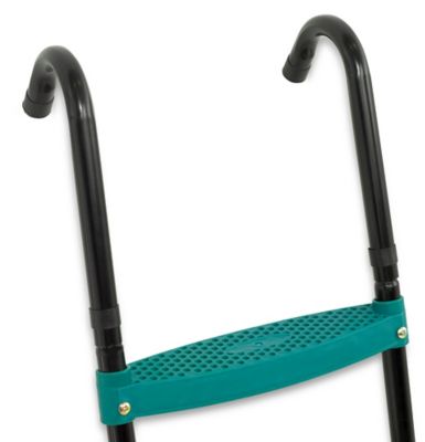 Image showing  40 in. Foldable Trampoline Ladder with 3 Steps, Green