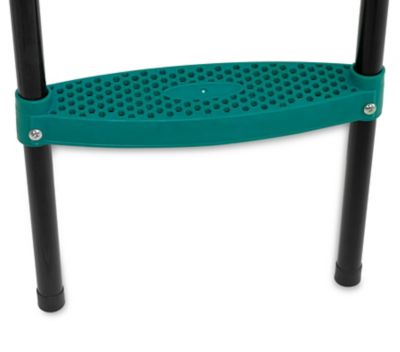 Image showing  40 in. Foldable Trampoline Ladder with 3 Steps, Green