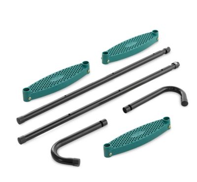 Image showing 6 th Upper Bounce 40 in. Foldable Trampoline Ladder with 3 Steps, Green