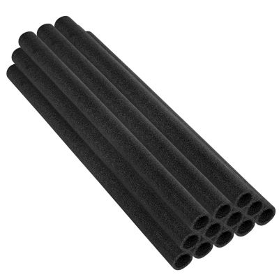Upper Bounce Machrus 44 in. Trampoline Foam Pole Sleeves for 1.5 in. Diameter Pole, Black, 12-Pack