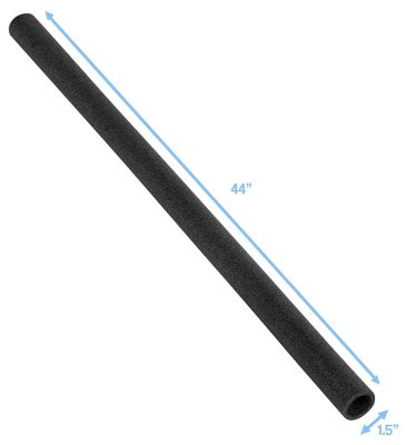 Image showing  Machrus 44 in. Trampoline Foam Pole Sleeves for 1.5 in. Diameter Pole, Black, 12-Pack