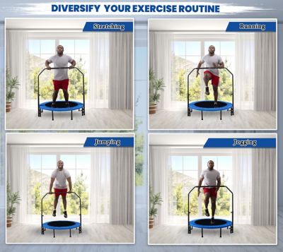 Image showing  48 in. Mini Foldable Rebounder Trampoline