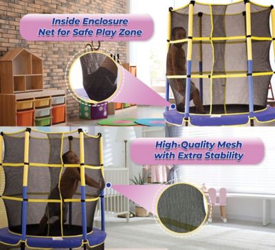 Image showing  Machrus 55" Kiddy Trampoline & Enclosure Set