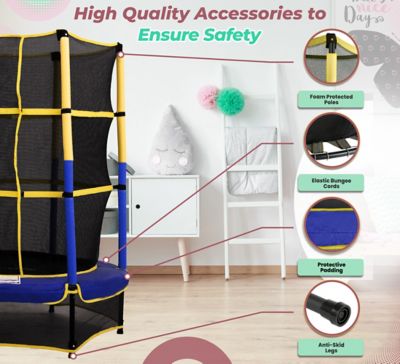 Image showing  Machrus 55" Kiddy Trampoline & Enclosure Set