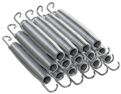 Upper Bounce Machrus Premium Quality Galvanized Steel Trampoline Springs, 6 in., 15-Pack